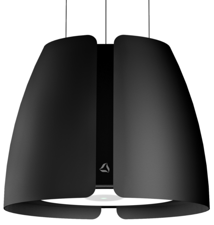 Ostrovčekový odsávač Miss W Matt Black (CDW5001CM)