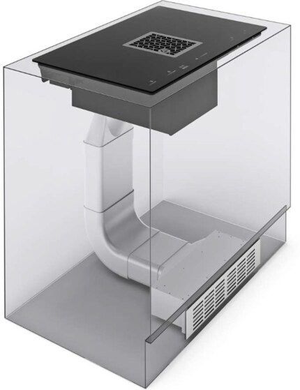 Recirkulačná sada s uhlíkovým filtrom CDA001X a potrubím NABER pre odsávače Wizard