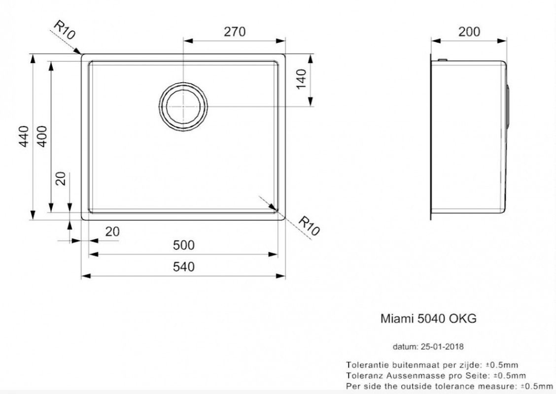 Reginox SET Miami 500 Copper + batéria Crystal + príslušenstvo Copper – Obrázok 17