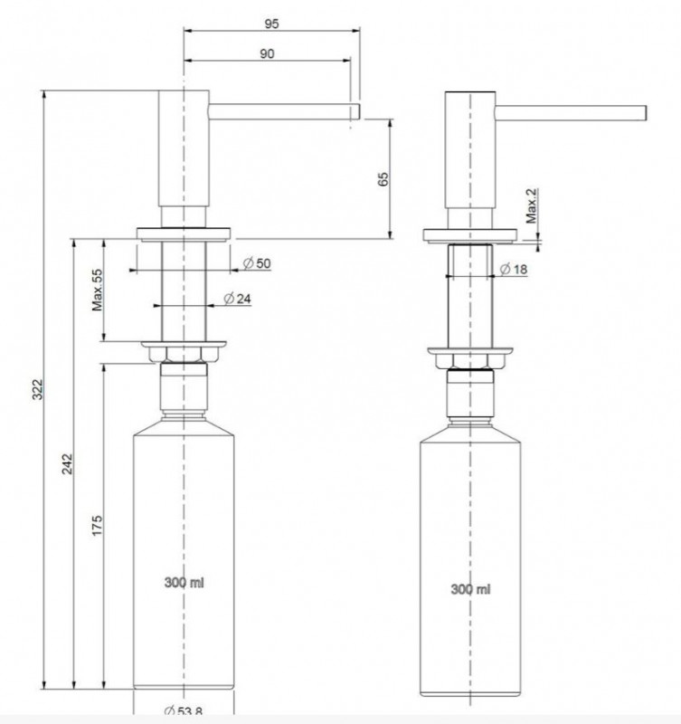 Reginox SET Miami 500 Copper + batéria Crystal + príslušenstvo Copper – Obrázok 22