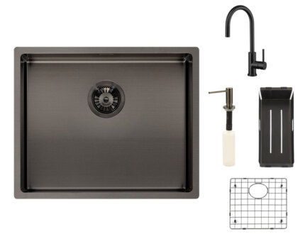 Reginox SET Miami 500 Gun metal + batéria Cano + príslušenstvo Gun metal