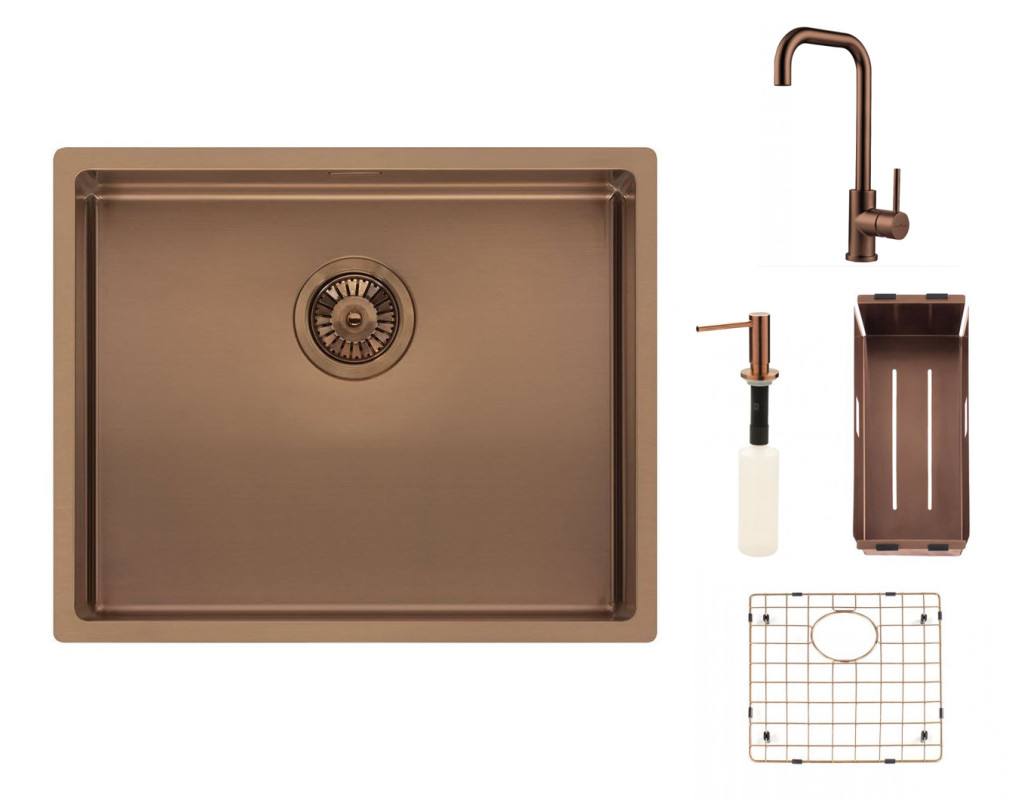 Reginox SET Miami 500 Copper + batéria Crystal + príslušenstvo Copper