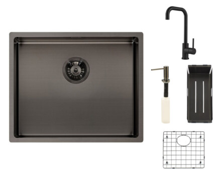 Reginox SET Miami 500 Gun metal + batéria Crystal + príslušenstvo Gun metal