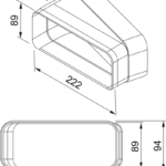Franke Horizontálne koleno 15° – Obrázok 2