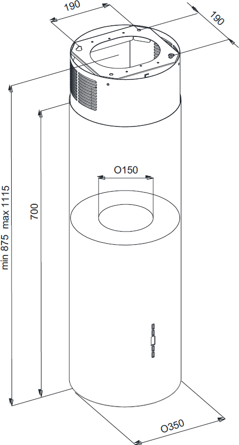 ODSÁVAČ OSTROVČEKOVÝ KMI3500BL – Obrázok 5