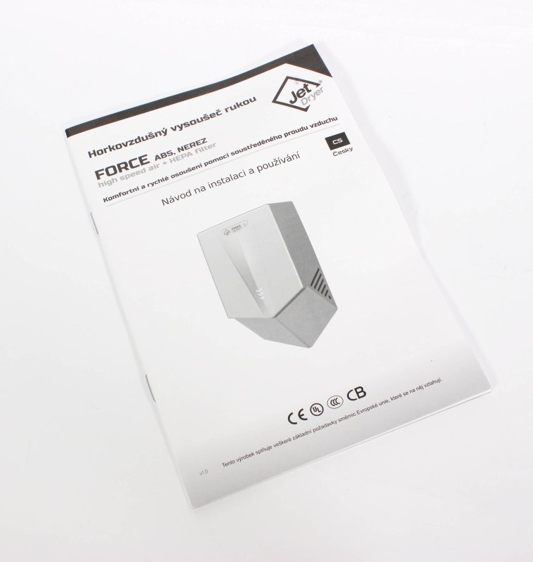 Jet Dryer FORCE Kefovaný nerez – Obrázok 87