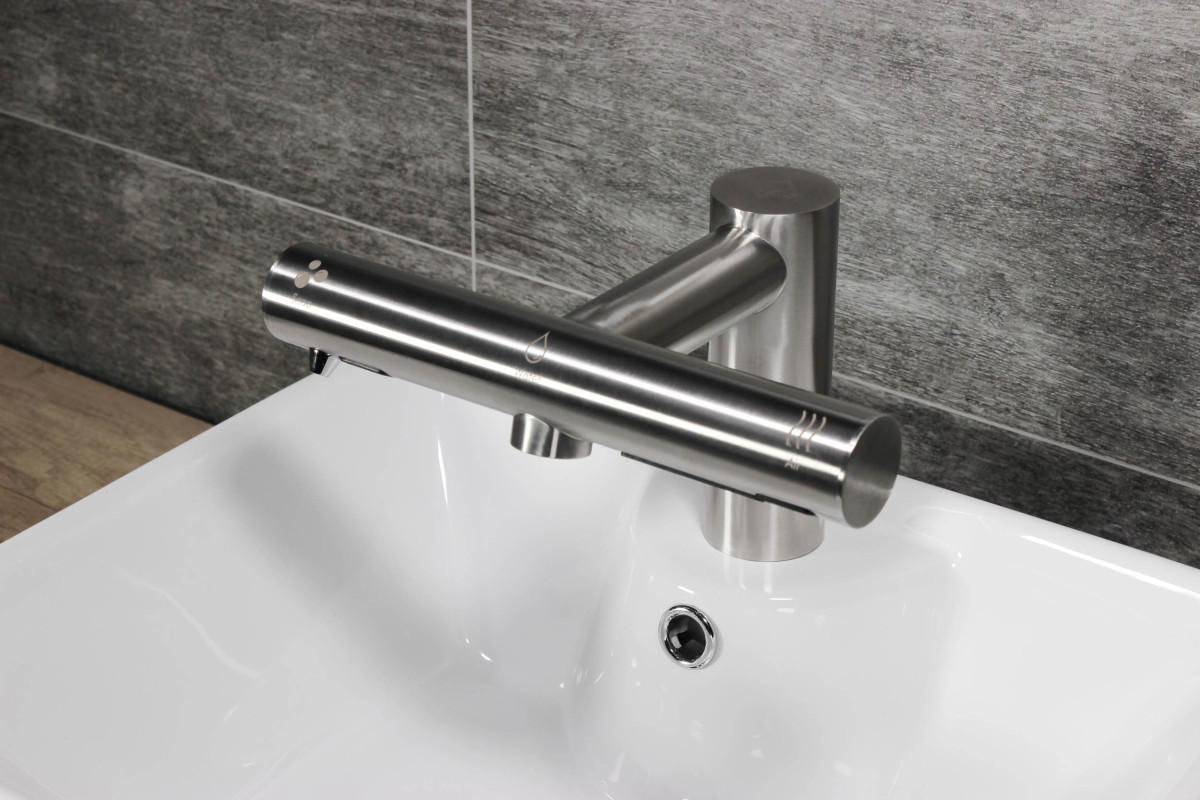 Jet Dryer AIRTAP 3v1 - kulatá Kartáčovaný nerez – Obrázok 12