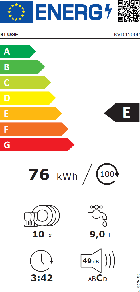 UMÝVAČKA VSTAVANÁ KVD4500P – Obrázok 4