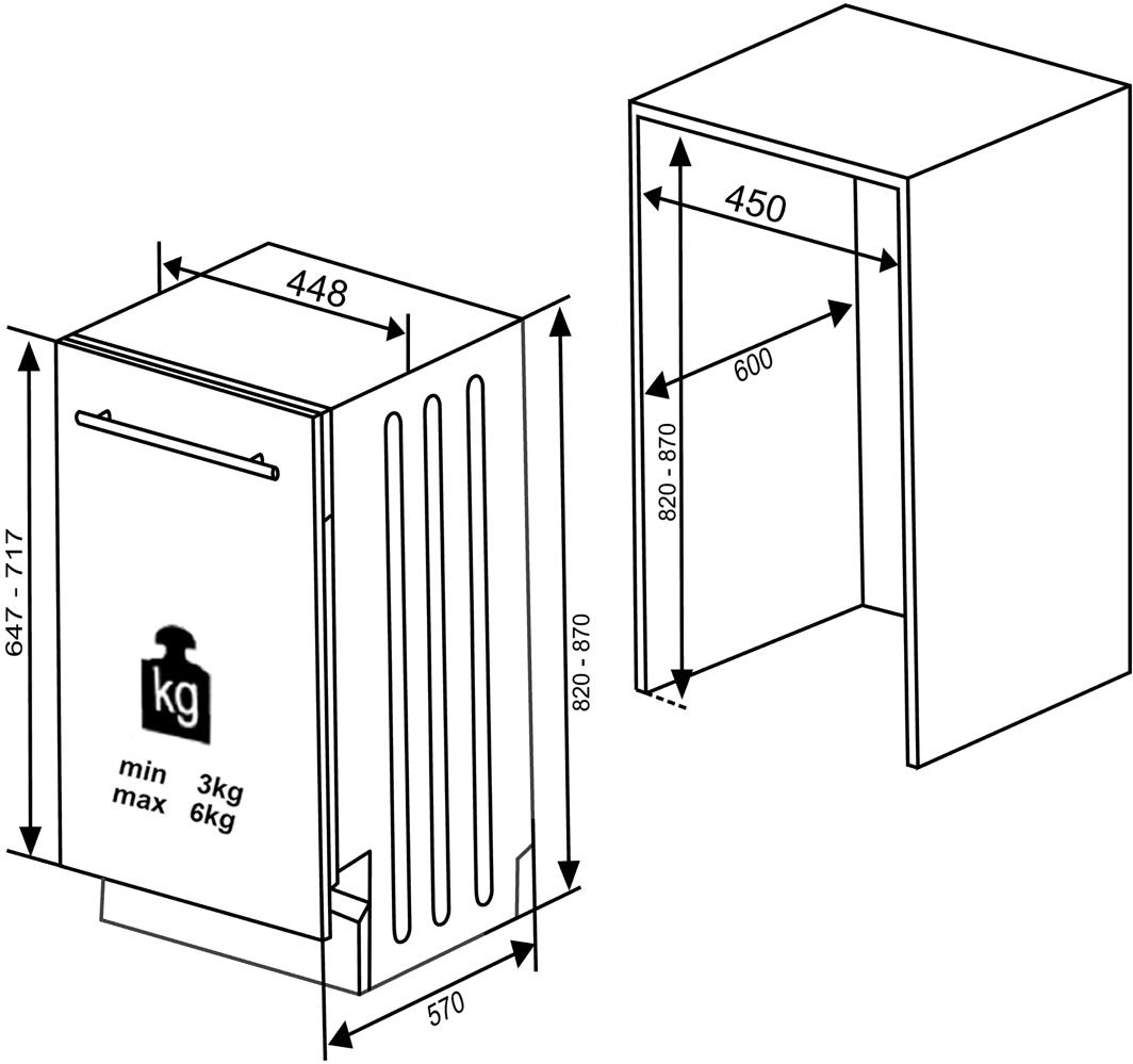 UMÝVAČKA VSTAVANÁ KVD4500P – Obrázok 3