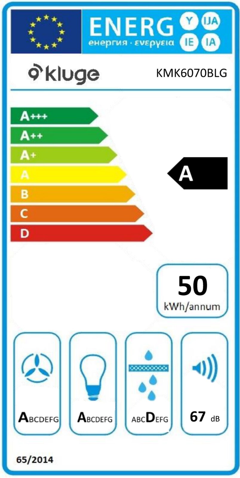 ODSAVAČ KOMÍNOVÝ KMK6070BLG – Obrázok 8