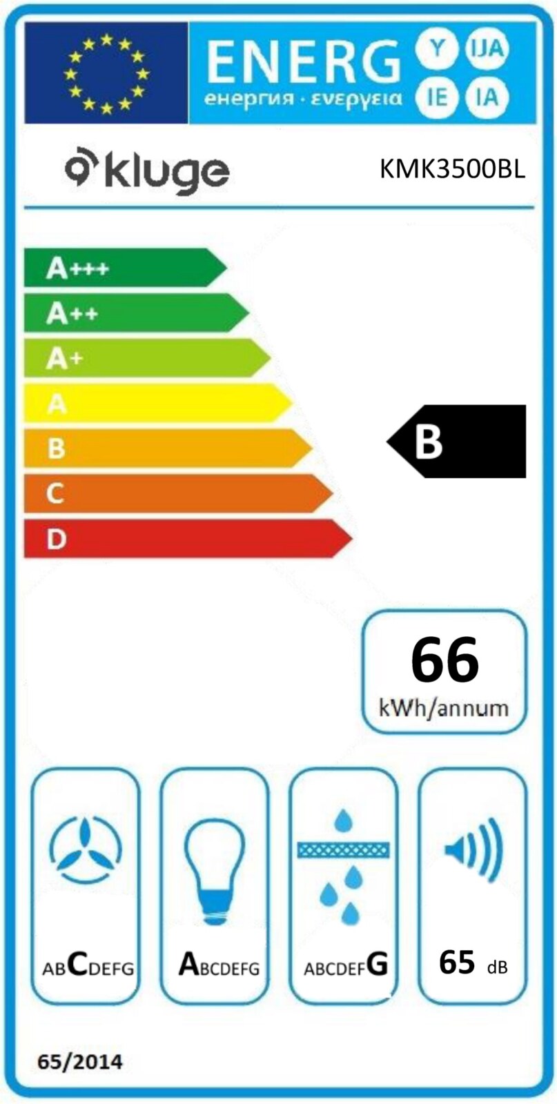 ODSAVAČ KOMÍNOVÝ KMK3500BL – Obrázok 4
