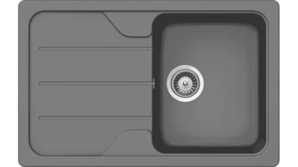 TEKA SIMPLA 45 S-TG metalická sivá