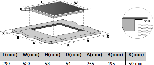 DOSKA INDUKČNÁ KPI3003BB – Obrázok 5