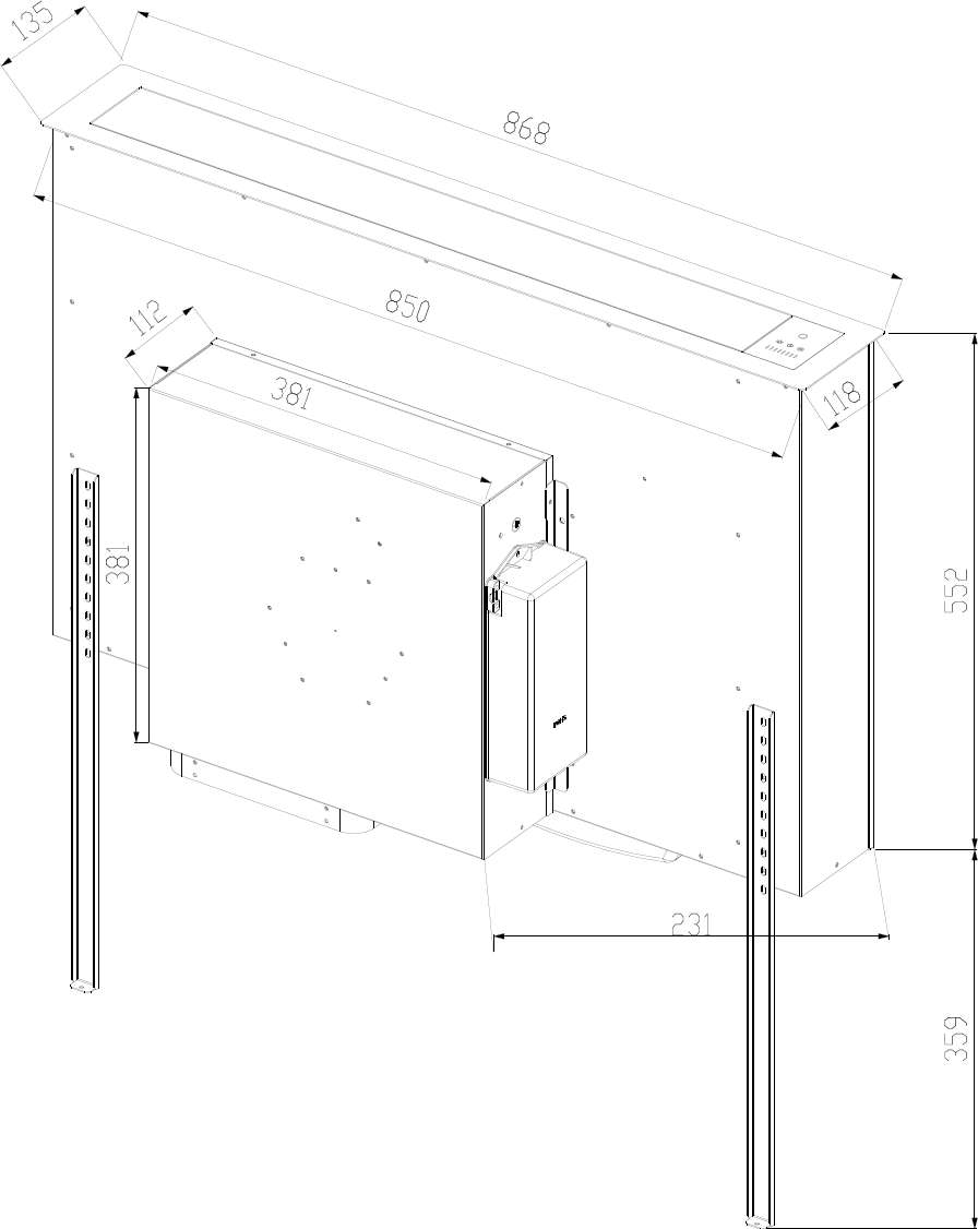 Odsávač s výsuvným panelom KLD9500BLG – Obrázok 7