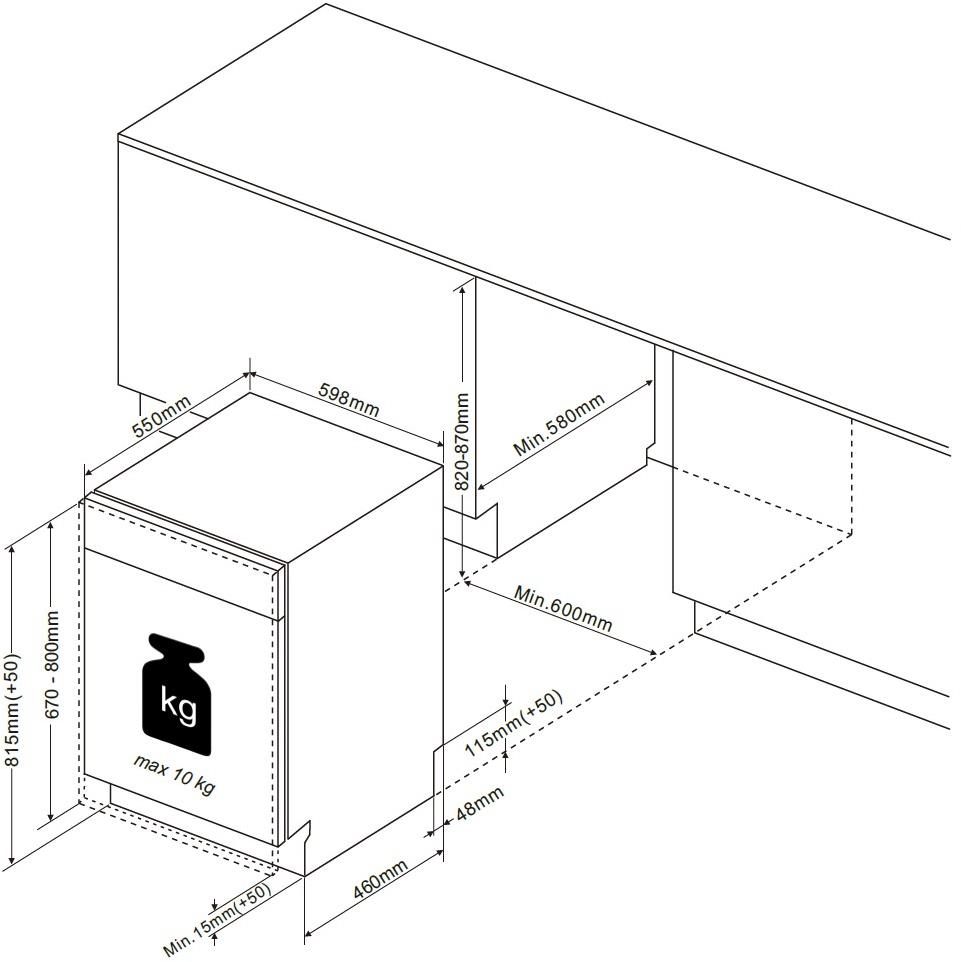 UMÝVAČKA VSTAVANÁ BDJ3434VB – Obrázok 10
