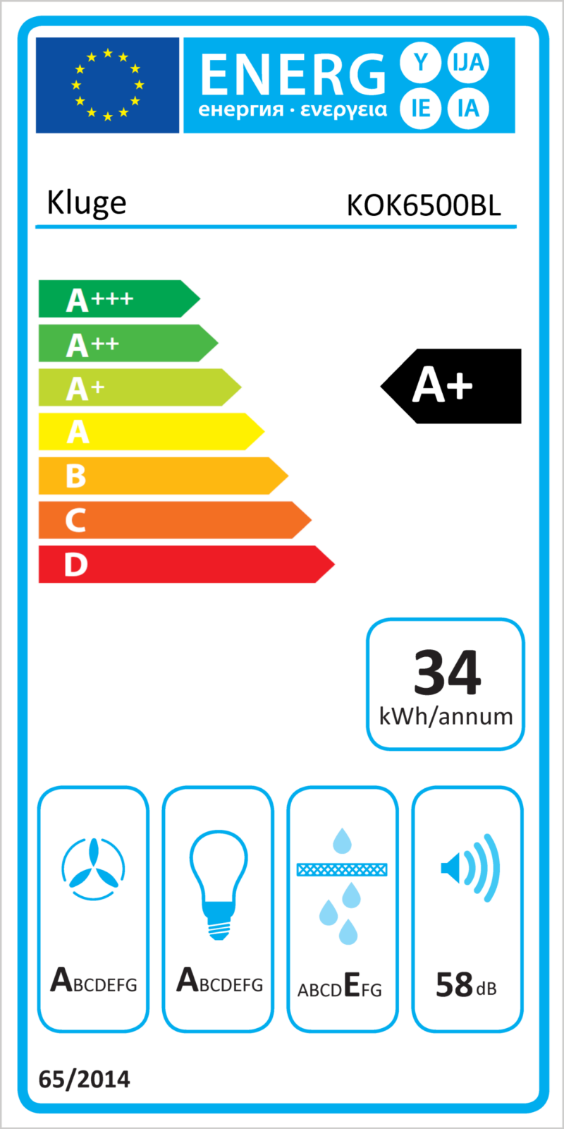Odsávač komínový KOK6500BL – Obrázok 5