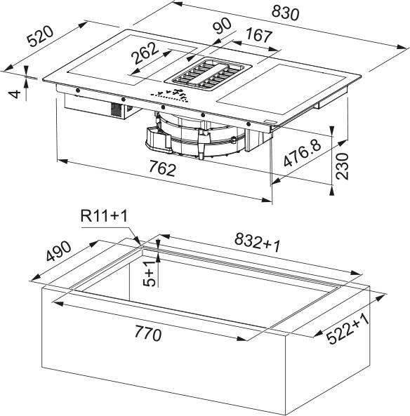 FMA 839 HI Čierne sklo – Obrázok 6