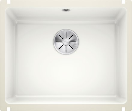 BLANCO Subline 500-U, keramika PuraPlus, kryštálovo biela lesklá