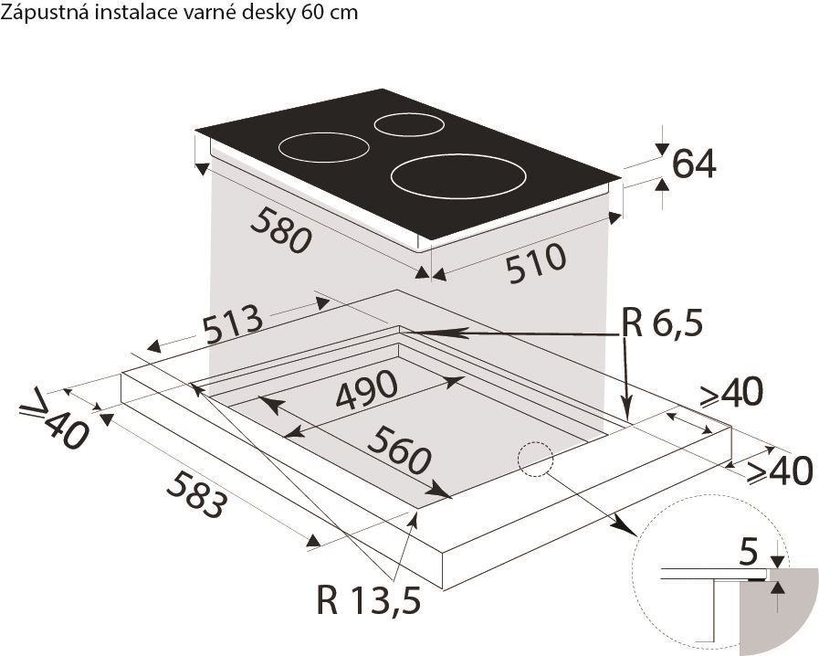 PLATŇA INDUKČNÁ BPI6420B – Obrázok 3