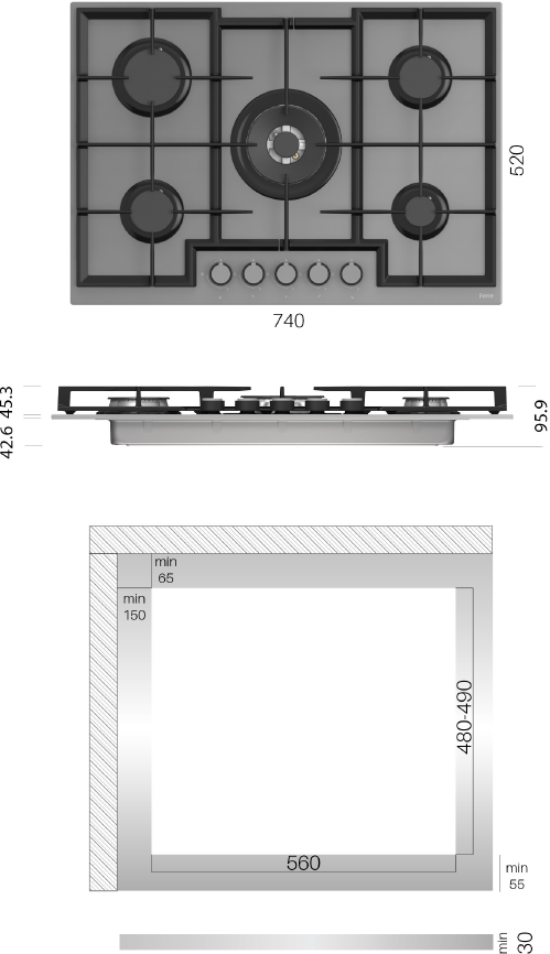 Plynová varná doska KPG7520BG – Obrázok 6