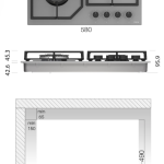 Plynová varná doska KPG6030WG – Obrázok 4
