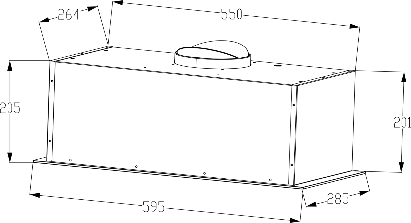 Odsávač plne vstavaný KLV5250B – Obrázok 3