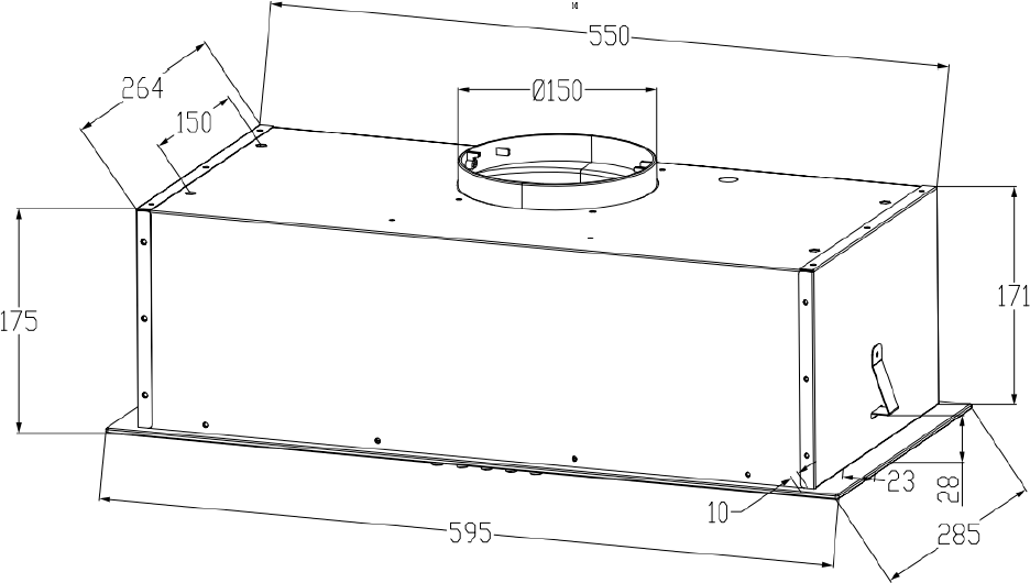 Odsávač plne vstavaný KLV5201B – Obrázok 3